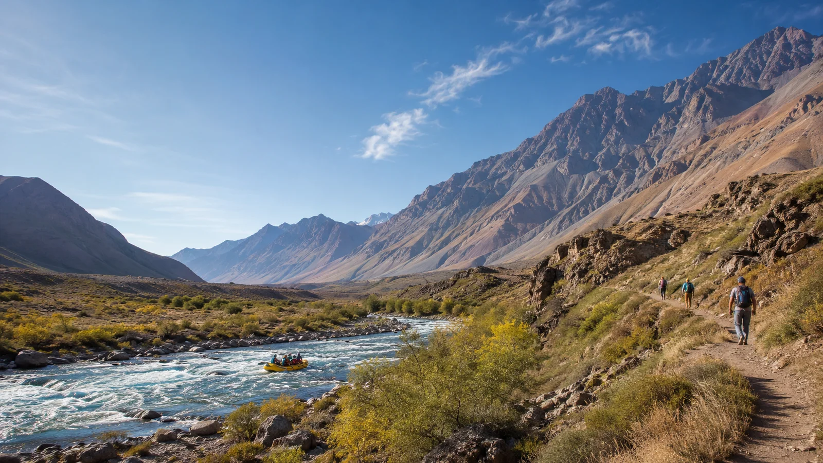 Paisaje natural de Mendoza para experiencias de glamping