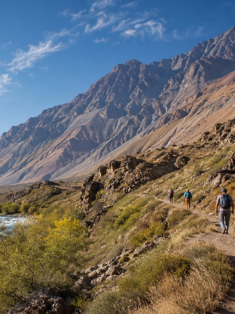 Paisaje natural de Mendoza para actividades al aire libre