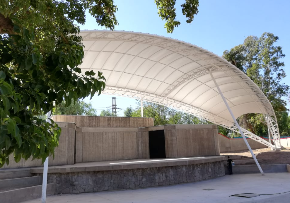 Nuevo techo del Teatro Gabriela Mistral