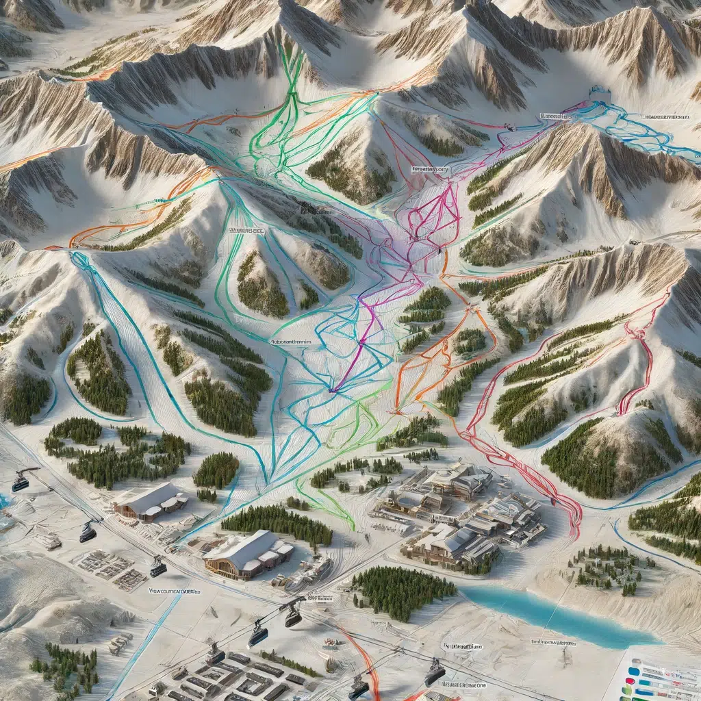 mapa vallecitos pistas de ski